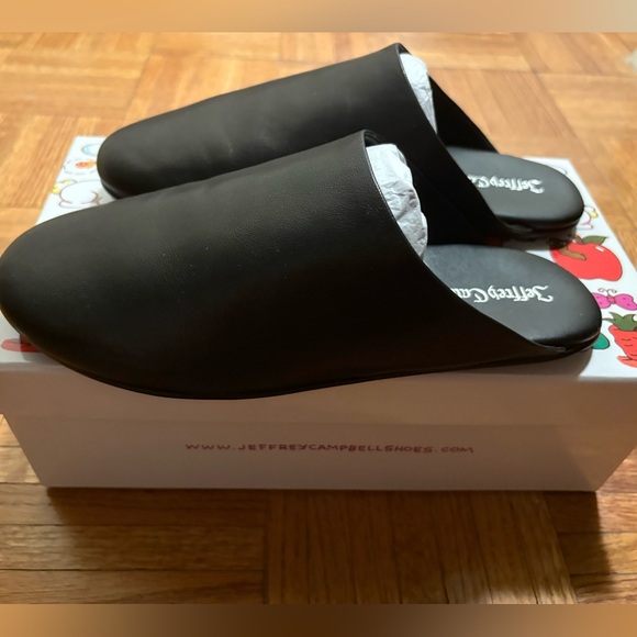 JEFFREY CAMPBELL Gunter Slipper in Black size 8 new with box - Picture 3 of 15